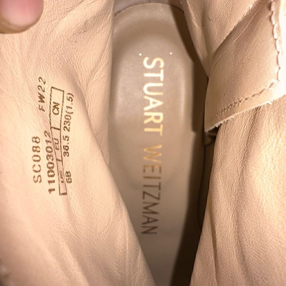 Stuart Weitzman Gradiner Block Heel Pointed Toe S… - image 8